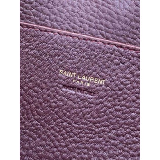 Replica Borsa tote YSL Saint Laurent Le 5 à 7 Bea Baby Bordeaux Imitazione Fake