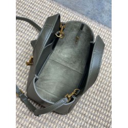 Replica Borsa tote YSL Saint Laurent Le 5 à 7 Bea Baby Verde Scuro Imitazione Fake