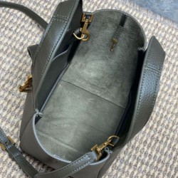 Replica Borsa tote YSL Saint Laurent Le 5 à 7 Bea Baby Verde Scuro Imitazione Fake