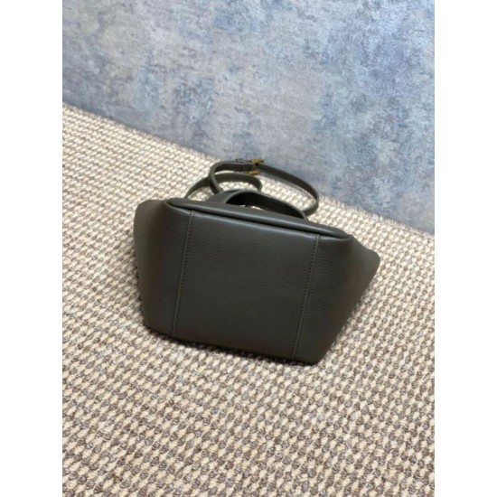 Replica Borsa tote YSL Saint Laurent Le 5 à 7 Bea Baby Verde Scuro Imitazione Fake