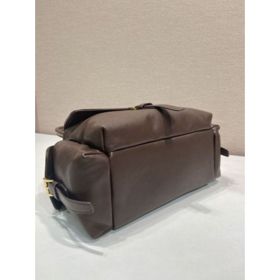 Replica Borsa tote media Prada Explore nappa 1BG596 bordeaux Imitazione Fake