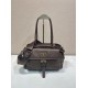 Replica Borsa tote media Prada Explore nappa 1BG596 bordeaux Imitazione Fake
