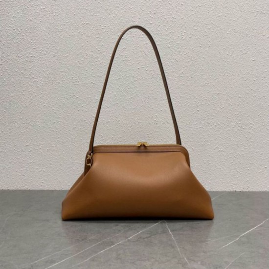 Replica Pochette Celine Doctor morbida pelle di vitello Marrone Imitazione Fake