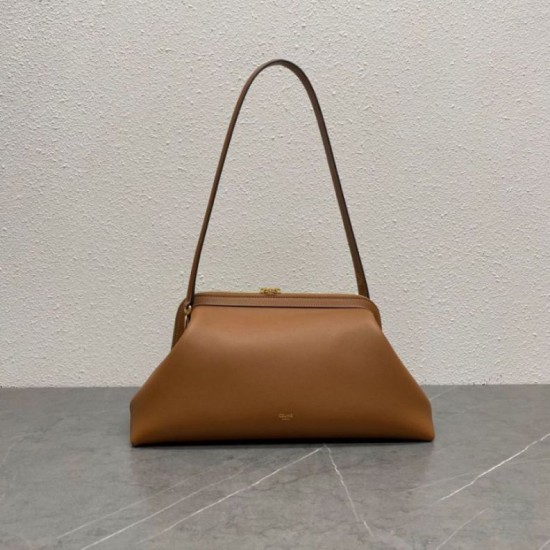 Replica Pochette Celine Doctor morbida pelle di vitello Marrone Imitazione Fake