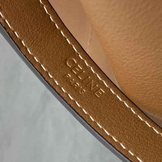 Replica Pochette Celine Doctor morbida pelle di vitello Marrone Imitazione Fake