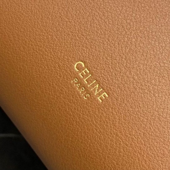 Replica Pochette Celine Doctor morbida pelle di vitello Marrone Imitazione Fake