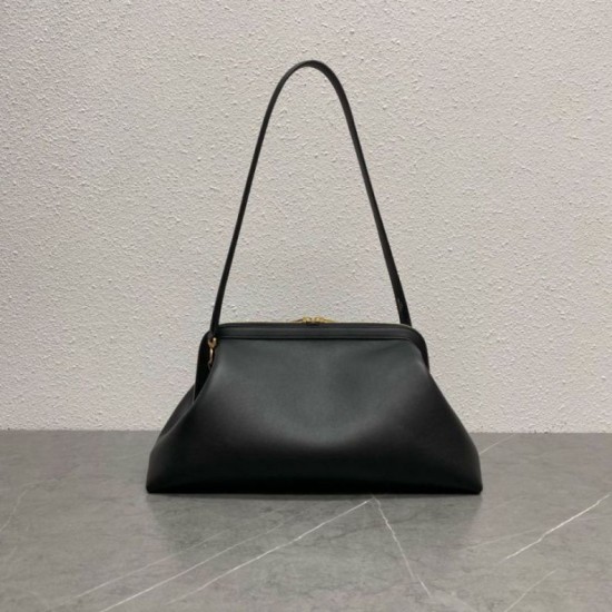 Replica Pochette Celine Doctor morbida pelle di vitello Nera Imitazione Fake