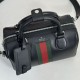 Replica Borsa da viaggio piccola Gucci Web Trademark 866980 nera Imitazione Fake