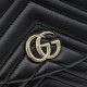Replica Zaino Gucci Mini GG Marmont matelassé a chevron Nero Imitazione Fake