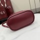Replica Zaino Gucci Mini GG Marmont matelassé a chevron Borgogna Imitazione Fake