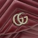 Replica Zaino Gucci Mini GG Marmont matelassé a chevron Borgogna Imitazione Fake