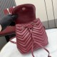 Replica Zaino Gucci Mini GG Marmont matelassé a chevron Borgogna Imitazione Fake