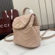 Replica Zaino Gucci Mini GG Marmont matelassé a chevron Rosa Imitazione Fake