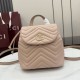 Replica Zaino Gucci Mini GG Marmont matelassé a chevron Rosa Imitazione Fake