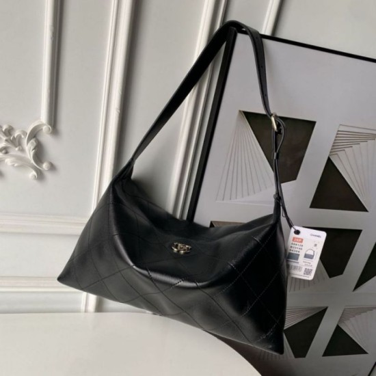 Replica Borsa a tracolla Chanel 26P Maxi Hobo AS6139 Nera Imitazione Fake