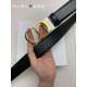 Replica Cintura reversibile Dior 30 Montaigne con fibbia a CD con logo Nero oro Imitazione Fake