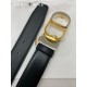 Replica Cintura reversibile Dior 30 Montaigne con fibbia a CD con logo 35MM Nero Imitazione Fake