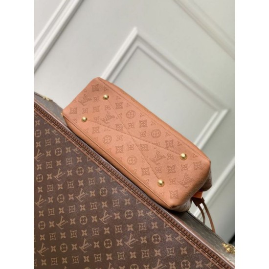 Replica Borsa tote Louis Vuitton Bella Mahina M27443 Marrone Imitazione Fake