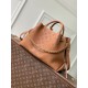 Replica Borsa tote Louis Vuitton Bella Mahina M27443 Marrone Imitazione Fake
