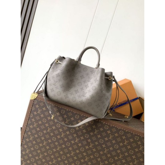 Replica Borsa tote Louis Vuitton Bella Mahina M59201 Grigio Imitazione Fake