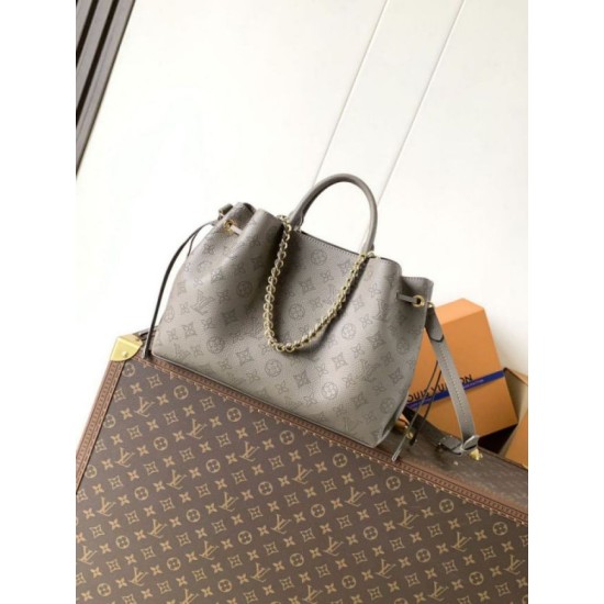 Replica Borsa tote Louis Vuitton Bella Mahina M59201 Grigio Imitazione Fake