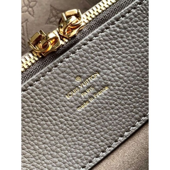 Replica Borsa tote Louis Vuitton Bella Mahina M59201 Grigio Imitazione Fake