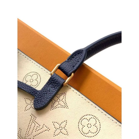 Replica Borsa tote Louis Vuitton Bella Mahina M59200 nera Imitazione Fake
