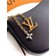 Replica Borsa Louis Vuitton Pochette LV Bloom M25525 Nera Imitazione Fake