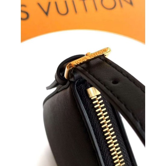 Replica Borsa Louis Vuitton Pochette LV Bloom M25525 Nera Imitazione Fake
