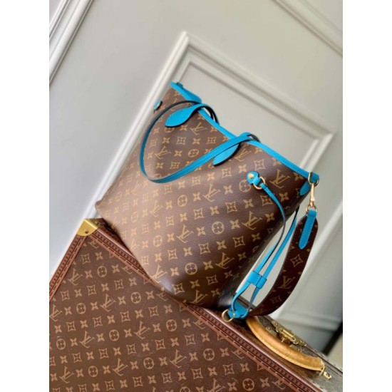 Replica Borsa a tracolla LV Monogram Inside Out Neverfull MM M13753 Blu Falsa Online Replica Borsa a tracolla LV Monogram Inside Out Neverfull MM M13753 Blu Imitazione Fake