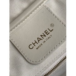 Replica di alta qualità Borsa Chanel 26S Maxi Bowling AS6211 scamosciata di vitello beige scuro Imitazione