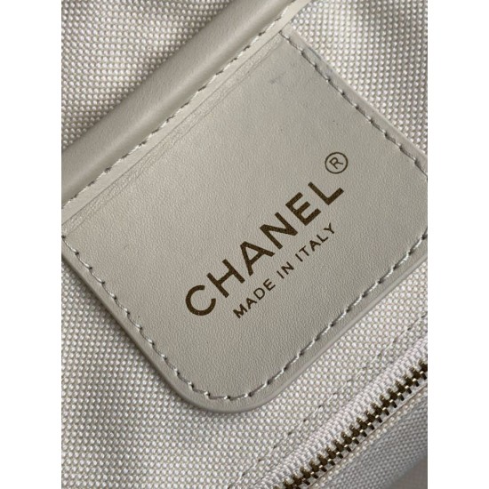 Replica di alta qualità Borsa Chanel 26S Maxi Bowling AS6211 scamosciata di vitello beige scuro Imitazione