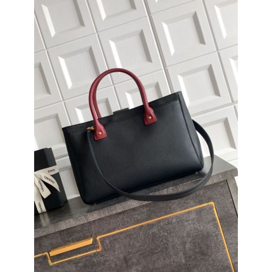 Replica di alta qualità Borsa tote Chanel Cerf Executive piccola/grande nera Imitazione