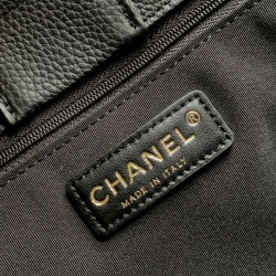Replica di alta qualità Borsa tote Chanel Cerf Executive piccola/grande nera Imitazione