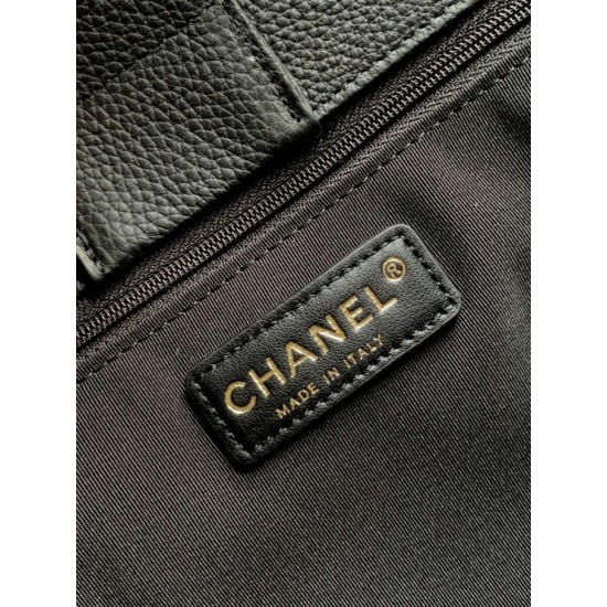 Replica di alta qualità Borsa tote Chanel Cerf Executive piccola/grande nera Imitazione