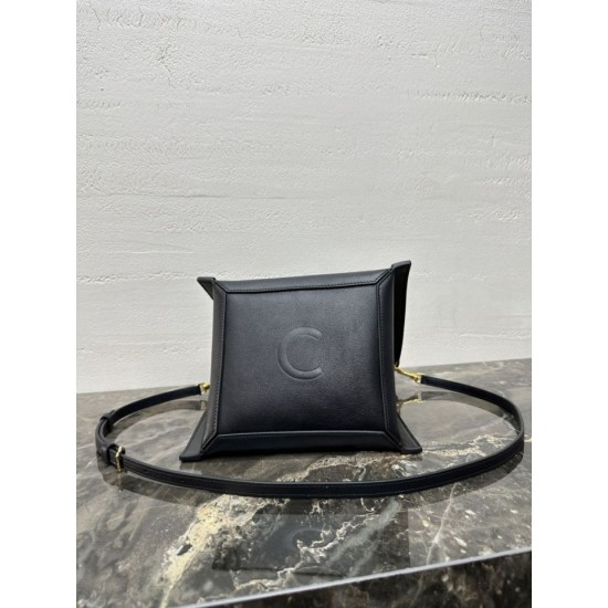 Replica di alta qualità Borsa Celine Small Cube nera Imitazione