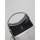 Replica di alta qualità Borsa a mano morbida YSL Saint Laurent Camera nera Imitazione
