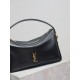 Replica di alta qualità Borsa a mano morbida YSL Saint Laurent Camera nera Imitazione