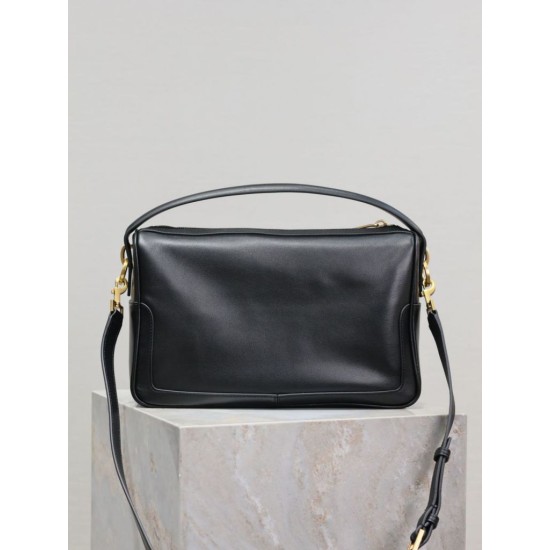 Replica di alta qualità Borsa a mano morbida YSL Saint Laurent Camera nera Imitazione