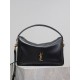 Replica di alta qualità Borsa a mano morbida YSL Saint Laurent Camera nera Imitazione