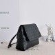Replica di alta qualità Borsa a tracolla Bottega Veneta Giorno Intrecciato nera Imitazione