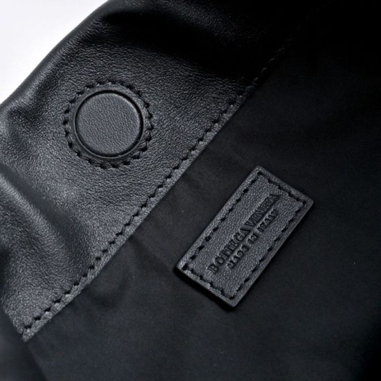 Replica di alta qualità Borsa a tracolla Bottega Veneta Giorno Intrecciato nera Imitazione
