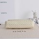 Replica di alta qualità Borsa a tracolla Bottega Veneta Giorno Intrecciato Bianco Imitazione