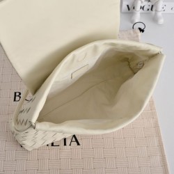 Replica di alta qualità Borsa a tracolla Bottega Veneta Giorno Intrecciato Bianco Imitazione