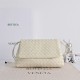 Replica di alta qualità Borsa a tracolla Bottega Veneta Giorno Intrecciato Bianco Imitazione