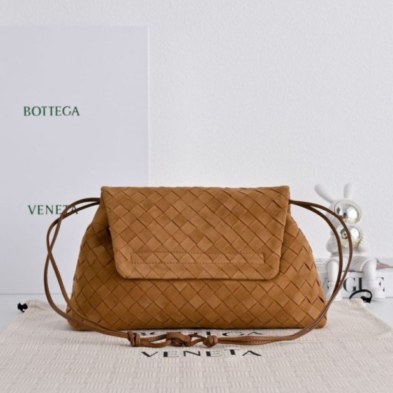 Replica 1:1 Bottega Veneta Dustbag Giorno Borsa velluto intrecciato Marrone Falsa Online Replica di alta qualità Bottega Veneta Dustbag Giorno Borsa velluto intrecciato Marrone Imitazione
