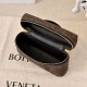 Replica di alta qualità Borse Beauty case Bottega Veneta trucco scamosciata caffè Imitazione