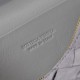 Replica di alta qualità Borse Beauty case Bottega Veneta trucco scamosciata Grigio Imitazione