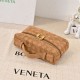 Replica di alta qualità Borse Beauty case Bottega Veneta trucco scamosciata Marrone Imitazione