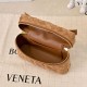 Replica di alta qualità Borse Beauty case Bottega Veneta trucco scamosciata Marrone Imitazione